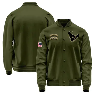 Men's Houston Texans Salute to Service Sideline Performance Jacket - Olive