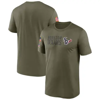 Men's Nike Houston Texans 2022 Salute to Service Team T-Shirt - Olive Legend