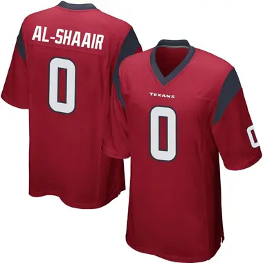 Men's Nike Houston Texans Azeez Al-Shaair Alternate Jersey - Red Game