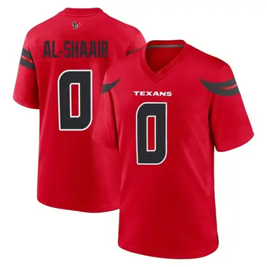 Men's Nike Houston Texans Azeez Al-Shaair Alternate Jersey - Red Game