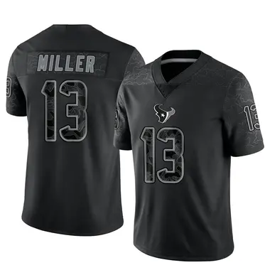 Men's Nike Houston Texans Braxton Miller Reflective Jersey - Black Limited