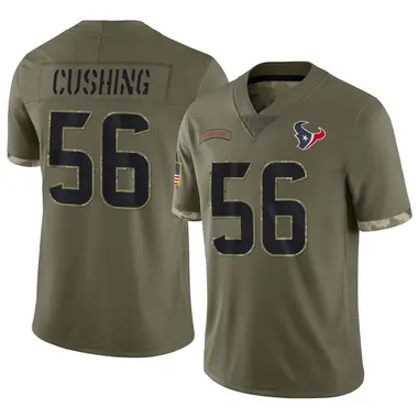 Men's Nike Houston Texans Brian Cushing 2022 Salute To Service Jersey - Olive Limited