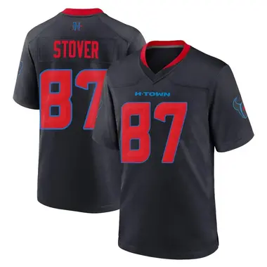 Men's Nike Houston Texans Cade Stover 2nd Alternate Jersey - Navy Game