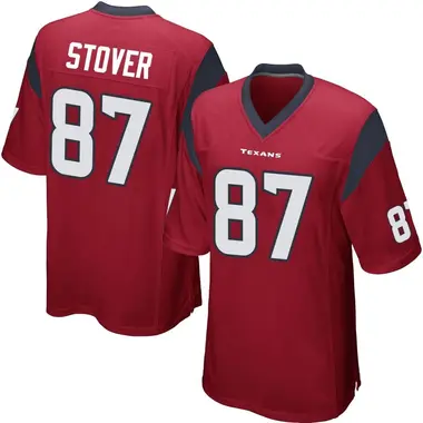 Men's Nike Houston Texans Cade Stover Alternate Jersey - Red Game