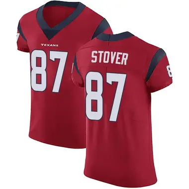 Men's Nike Houston Texans Cade Stover Alternate Vapor Untouchable Jersey - Red Elite