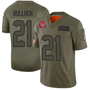 Men's Nike Houston Texans Calen Bullock 2019 Salute to Service Jersey - Camo Limited