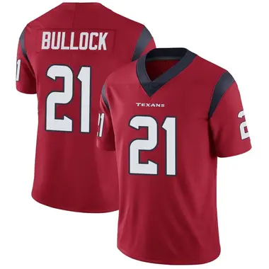 Men's Nike Houston Texans Calen Bullock Alternate Vapor Untouchable Jersey - Red Limited