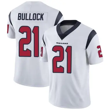 Men's Nike Houston Texans Calen Bullock Vapor Untouchable Jersey - White Limited