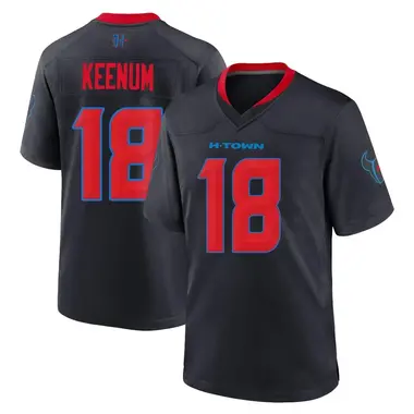 Men's Nike Houston Texans Case Keenum 2nd Alternate Jersey - Navy Game