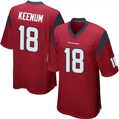 Men's Nike Houston Texans Case Keenum Alternate Jersey - Red Game