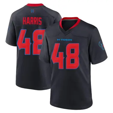 Men's Nike Houston Texans Christian Harris 2nd Alternate Jersey - Navy Game