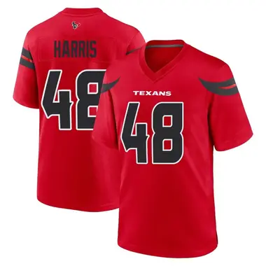 Men's Nike Houston Texans Christian Harris Alternate Jersey - Red Game