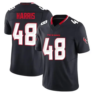 Men's Nike Houston Texans Christian Harris Alternate Vapor F.U.S.E. Jersey - Navy Limited