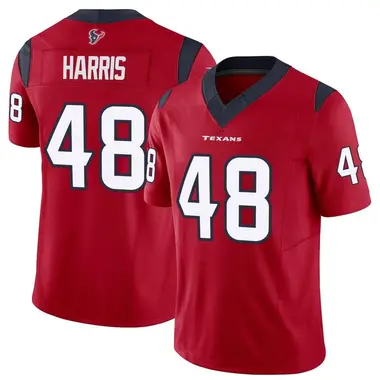 Men's Nike Houston Texans Christian Harris Vapor F.U.S.E. Jersey - Red Limited