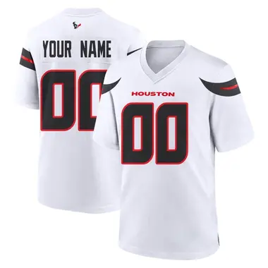 Men's Nike Houston Texans Custom Jersey - White Game