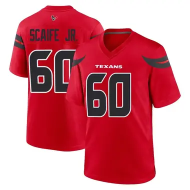 Men's Nike Houston Texans DJ Scaife Jr. Alternate Jersey - Red Game