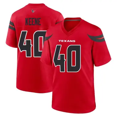 Men's Nike Houston Texans Dalton Keene Alternate Jersey - Red Game