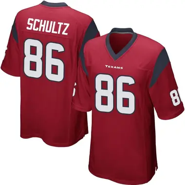 Men's Nike Houston Texans Dalton Schultz Alternate Jersey - Red Game