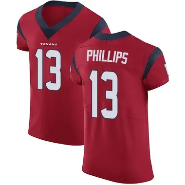 Men's Nike Houston Texans Del'Shawn Phillips Alternate Vapor Untouchable Jersey - Red Elite