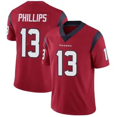 Men's Nike Houston Texans Del'Shawn Phillips Alternate Vapor Untouchable Jersey - Red Limited