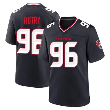 Men's Nike Houston Texans Denico Autry Team Jersey - Navy Game