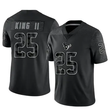 Men's Nike Houston Texans Desmond King II Reflective Jersey - Black Limited