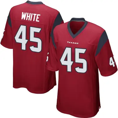 Men's Nike Houston Texans Devin White Alternate Jersey - Red Game