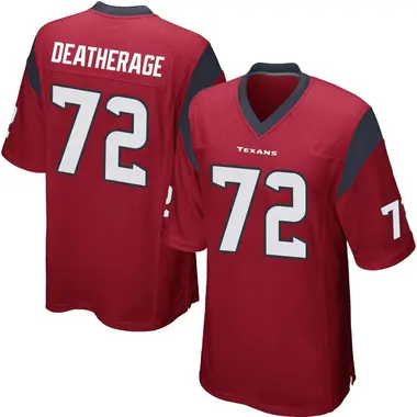 Men's Nike Houston Texans Dylan Deatherage Alternate Jersey - Red Game