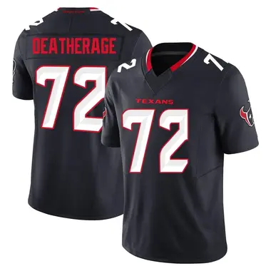 Men's Nike Houston Texans Dylan Deatherage Alternate Vapor F.U.S.E. Jersey - Navy Limited