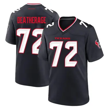 Men's Nike Houston Texans Dylan Deatherage Team Jersey - Navy Game