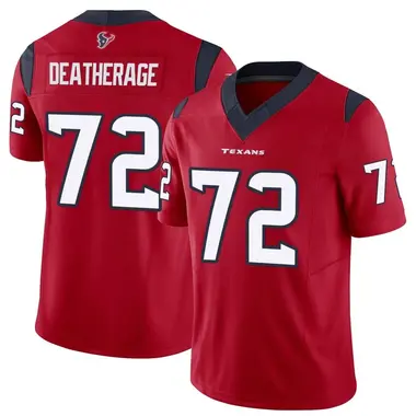 Men's Nike Houston Texans Dylan Deatherage Vapor F.U.S.E. Jersey - Red Limited