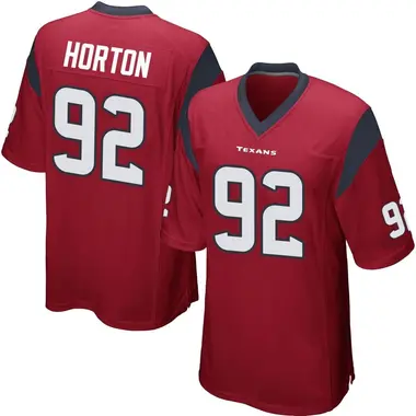 Men's Nike Houston Texans Dylan Horton Alternate Jersey - Red Game