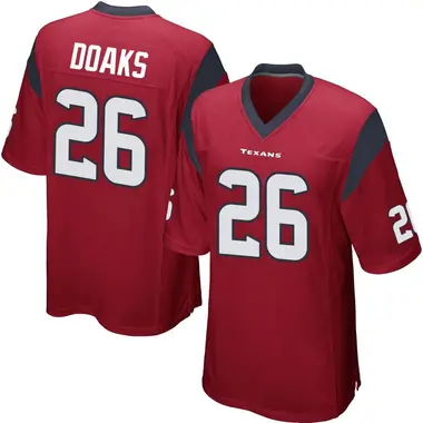 Men's Nike Houston Texans Gerrid Doaks Alternate Jersey - Red Game