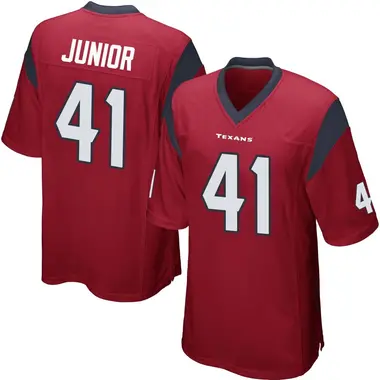 Men's Nike Houston Texans Gregory Junior Alternate Jersey - Red Game