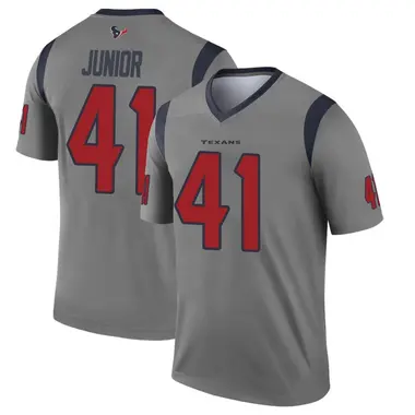 Men's Nike Houston Texans Gregory Junior Inverted Jersey - Gray Legend