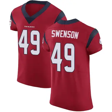 Men's Nike Houston Texans Ian Swenson Alternate Vapor Untouchable Jersey - Red Elite