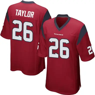 Men's Nike Houston Texans J.J. Taylor Alternate Jersey - Red Game