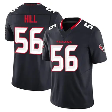 Men's Nike Houston Texans Jamal Hill Alternate Vapor F.U.S.E. Jersey - Navy Limited