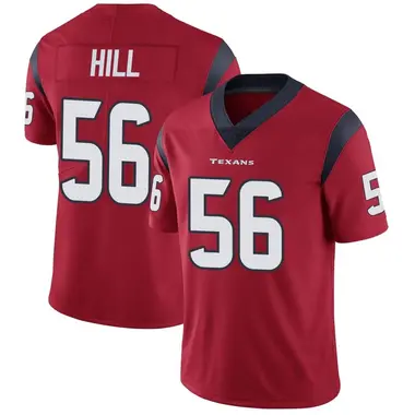 Men's Nike Houston Texans Jamal Hill Alternate Vapor Untouchable Jersey - Red Limited