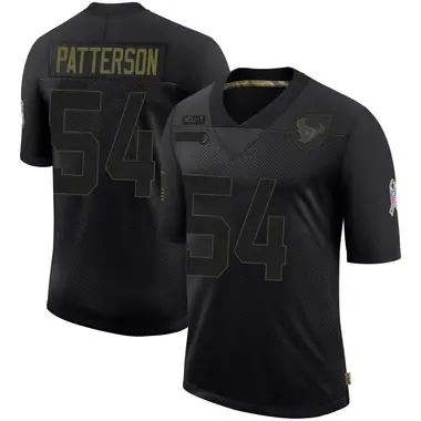 Men's Nike Houston Texans Jarrett Patterson 2020 Salute To Service Jersey - Black Limited