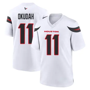 Men's Nike Houston Texans Jeff Okudah Jersey - White Game