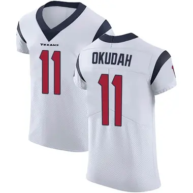 Men's Nike Houston Texans Jeff Okudah Vapor Untouchable Jersey - White Elite