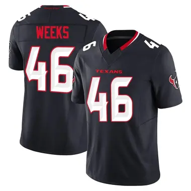 Men's Nike Houston Texans Jon Weeks Alternate Vapor F.U.S.E. Jersey - Navy Limited