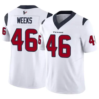 Men's Nike Houston Texans Jon Weeks Vapor F.U.S.E. Jersey - White Limited