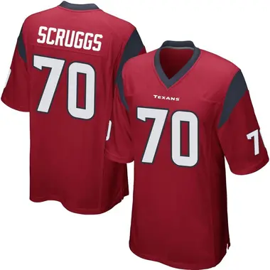 Men's Nike Houston Texans Juice Scruggs Alternate Jersey - Red Game