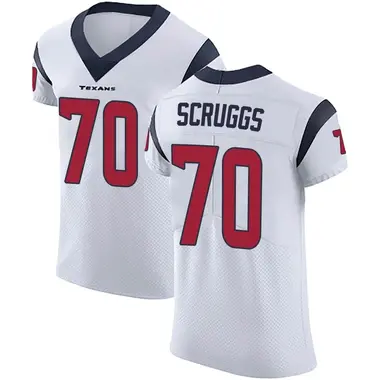 Men's Nike Houston Texans Juice Scruggs Vapor Untouchable Jersey - White Elite