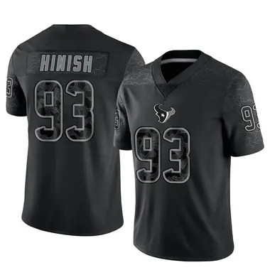 Men's Nike Houston Texans Kurt Hinish Reflective Jersey - Black Limited