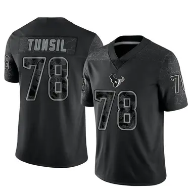 Men's Nike Houston Texans Laremy Tunsil Reflective Jersey - Black Limited