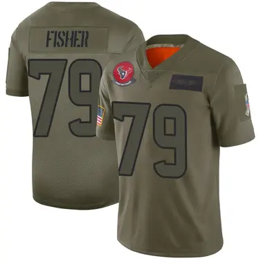 Men's Nike Houston Texans Malik Fisher 2019 Salute to Service Jersey - Camo Limited