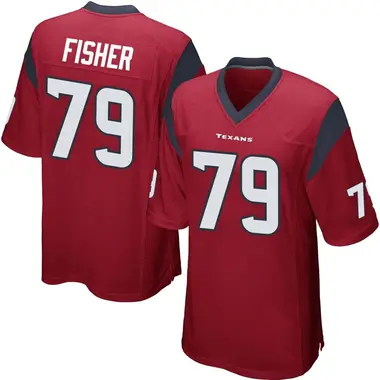 Men's Nike Houston Texans Malik Fisher Alternate Jersey - Red Game